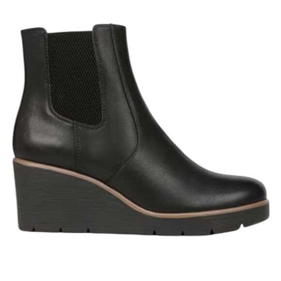 Naturalizer Soul Women's Apollo Black Wedge Ankle Booties Boots New Size‎ 11 - Picture 4 of 14